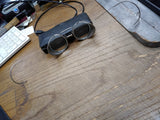 Vtg Strong Kennard Nutt Adlustoglas Safety Glasses Motorcycle Goggles Steampunk!