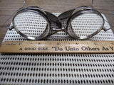 Vtg Strong Kennard Nutt Adlustoglas Safety Glasses Motorcycle Goggles Steampunk!