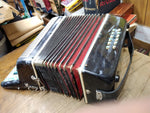 Vtg SALERI Accordion 25 Keys 12 Chords Made In Italy 14" x 13" x 6" Repair Lot