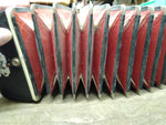 Vtg SALERI Accordion 25 Keys 12 Chords Made In Italy 14" x 13" x 6" Repair Lot