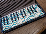 Vtg SALERI Accordion 25 Keys 12 Chords Made In Italy 14" x 13" x 6" Repair Lot