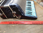 Vtg SALERI Accordion 25 Keys 12 Chords Made In Italy 14" x 13" x 6" Repair Lot