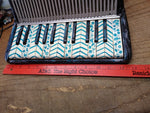 Vtg SALERI Accordion 25 Keys 12 Chords Made In Italy 14" x 13" x 6" Repair Lot