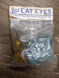 Vtg NOS Vitro Cat Eyes 6 Count Marbles 5 Star Brand Shooters Parkersburg W V #1