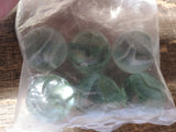 Vtg NOS Vitro Cat Eyes 6 Count Marbles 5 Star Brand Shooters Parkersburg W V #2