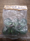 Vtg NOS Vitro Cat Eyes 6 Count Marbles 5 Star Brand Shooters Parkersburg W V #2