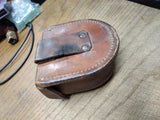 Vtg WWII US Military M-2 Compass OD Green w/Leather Carry Case