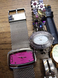 Vtg 13 Pc Watch Lot Men's Ladies Wind Up Quartz Parts Repair Timex Skagen Narmi