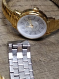 Vtg 13 Pc Watch Lot Men's Ladies Wind Up Quartz Parts Repair Timex Skagen Narmi