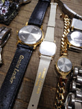 Vtg 13 Pc Watch Lot Men's Ladies Wind Up Quartz Parts Repair Timex Skagen Narmi