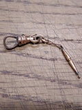Vtg Antique H&H Pocket Watch Albert Chain Gold Filed Swivel End Clasp