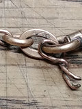Vtg Antique H&H Pocket Watch Albert Chain Gold Filed Swivel End Clasp