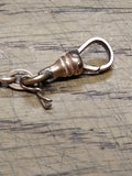 Vtg Antique H&H Pocket Watch Albert Chain Gold Filed Swivel End Clasp