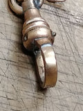 Vtg Antique H&H Pocket Watch Albert Chain Gold Filed Swivel End Clasp
