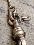 Vtg Antique H&H Pocket Watch Albert Chain Gold Filed Swivel End Clasp