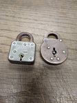 Vtg 2 Piece Miniature Padlock Lot Master Lock Co & Unknown