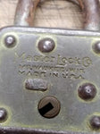 Vtg 2 Piece Miniature Padlock Lot Master Lock Co & Unknown