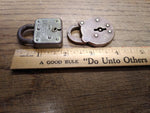 Vtg 2 Piece Miniature Padlock Lot Master Lock Co & Unknown