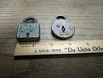 Vtg 2 Piece Miniature Padlock Lot Master Lock Co & Unknown