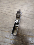 Vtg 1978 Zippo Slim Cigarette Lighter 2 Sided Etched Diagonal/Pin Striped Chrome