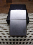 Vtg 2011 Zippo Cigarette Lighter Cut Glass Geometric Satin Chrome Good Shape Box