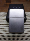 Vtg 2011 Zippo Cigarette Lighter Cut Glass Geometric Satin Chrome Good Shape Box