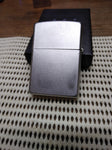 Vtg 2011 Zippo Cigarette Lighter Cut Glass Geometric Satin Chrome Good Shape Box