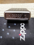 Vtg 2011 Zippo Cigarette Lighter Cut Glass Geometric Satin Chrome Good Shape Box