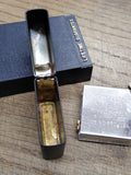 Unfired 1998 Zippo Cigarette Lighter Camel Logo Black Matte Eclipse Display Box!