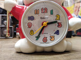 Rainbow Quartz Talking Trumpet Playing Drumming Cat Alarm Clock Works Great!