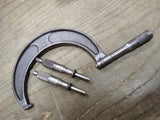 Vtg 3 Pc Lot  Brown & Sharpe 4-5" Micrometer w/2 B & S #294 Ratcheting Mic Heads