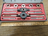 Vtg Sears Craftsman 11 Piece Tap and Die Set Made in USA Original Box