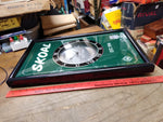 Vtg 1996 SKOAL Original Fine Cut Wintergreen Tobacco Clock Sign 21" x 13" Works!