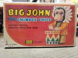 Vtg Metro Big John The Chimpee Chief Drumming Whistling Toy Repair Lot w/Box!