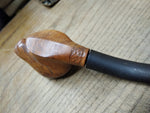 Vtg Never Smoked Genuine Briar Hand Carved Horse Figural Bent Smoking Pipe Nice!