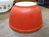 Vtg 1940's Pyrex Red Orange 1.5 Quart 7 Inch Primary Color Mixing Bowl