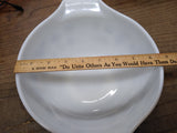 Vtg Pyrex Early American Cinderella White 443 2.5 Quart Mixing Bowl