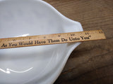 Vtg Pyrex Early American Cinderella White 443 2.5 Quart Mixing Bowl
