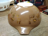 Vtg Pyrex Early American Cinderella Brown 444 4 Quart Mixing Bowl