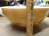 Vtg Pyrex Early American Cinderella Brown 444 4 Quart Mixing Bowl