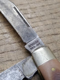 Vtg Schrade Old Timer 80T 3 Blade Folding Pocket Knife USA