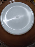 Vtg Pyrex Early American Cinderella Brown 444 4 Quart Mixing Bowl