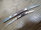 Vtg 2 Pc Schrade USA Old Timer Pocket Knife Parts/Repair Lot 2 Blades 770T 1040T