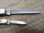 Vtg 2 Pc Schrade USA Old Timer Pocket Knife Parts/Repair Lot 2 Blades 770T 1040T