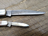 Vtg 2 Pc Schrade USA Old Timer Pocket Knife Parts/Repair Lot 2 Blades 770T 1040T