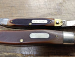 Vtg 2 Pc Schrade USA Old Timer Pocket Knife Parts/Repair Lot 2 Blades 770T 1040T
