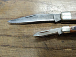 Vtg 2 Pc Schrade USA Old Timer Pocket Knife Parts/Repair Lot 2 Blades 770T 1040T