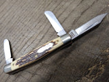 Vtg Schrade+ 834UH USA Uncle Henry Stockman Pocket Knife 2 Blades Nice Shape!