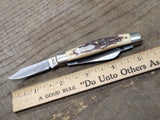 Vtg Schrade+ 834UH USA Uncle Henry Stockman Pocket Knife 2 Blades Nice Shape!
