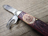 Vtg Imperial Prov RI USA BSA Boy Scout Multi Tool Pocket Knife Nice Shape!